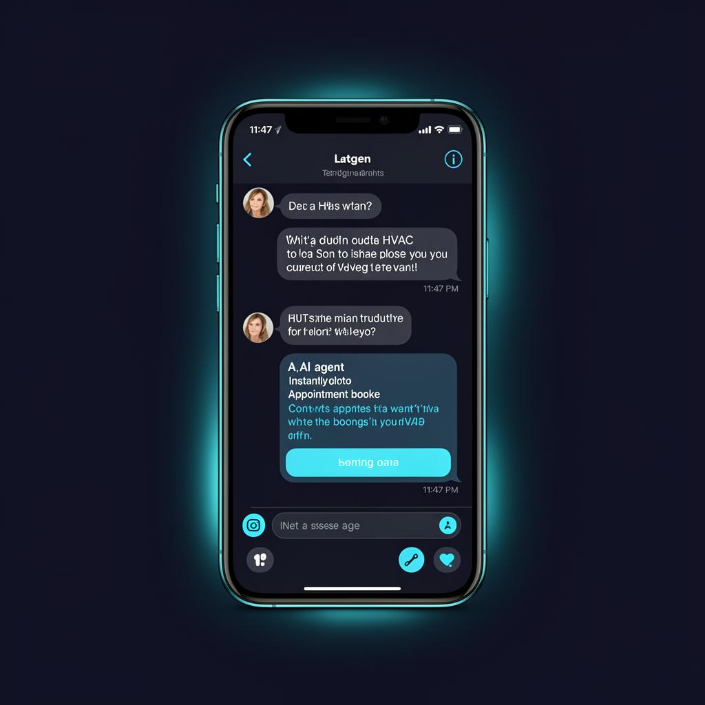 AI chatbot responding to customer inquiry at 11:47 PM